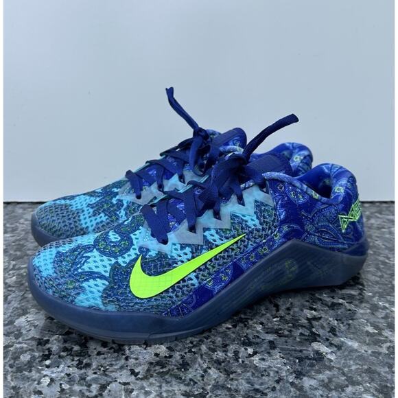Nike Metcon 6 AMP Paisley CZ0602-434 Blue Volt Training Shoes Men’s Size 7.5 main image 12